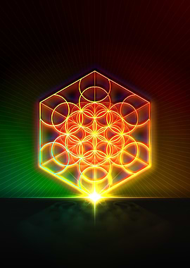 Neon Geometric Glyph Rune