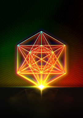 Neon Geometric Glyph Rune