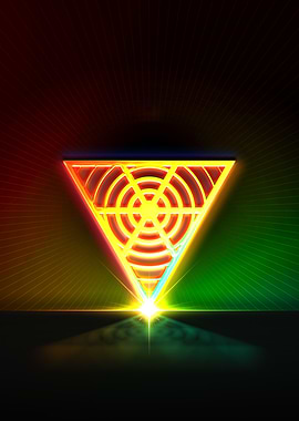 Neon Glyph Mandala Rune