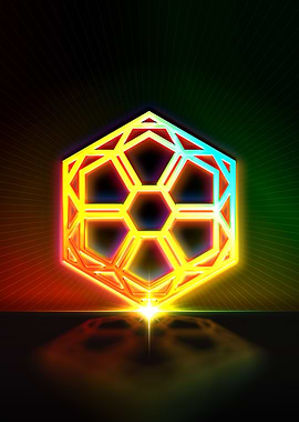 Neon Geometric Glyph Rune