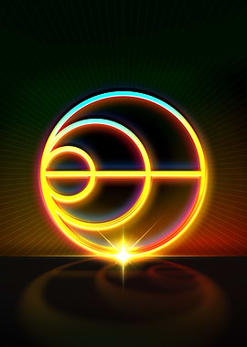 Neon Geometric Glyph Sigil