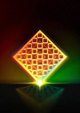 Neon Glyph Mandala Rune