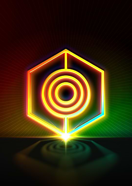 Neon Glyph Mandala Rune