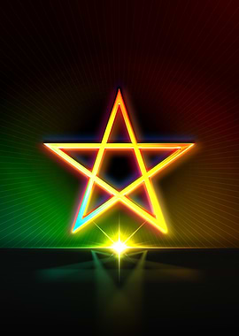 Neon Geometric Glyph Sigil