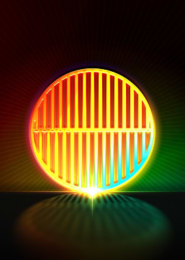 Neon Glyph Mandala Rune