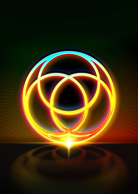 Neon Glyph Mandala Rune