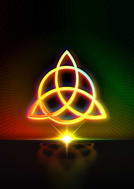 Neon Geometric Glyph Sigil