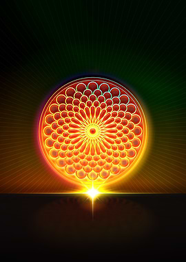 Neon Geometric Glyph Sigil