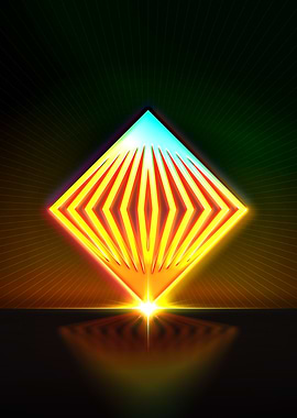 Neon Geometric Glyph Sigil