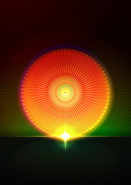 Neon Sacred Geometry Glyph