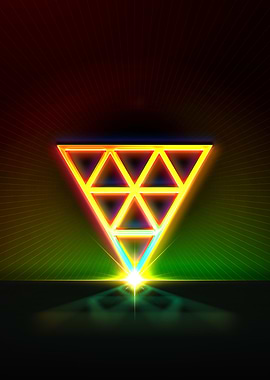 Neon Glyph Mandala Rune