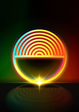 Neon Glyph Mandala Rune