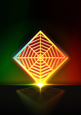 Neon Geometric Glyph Rune