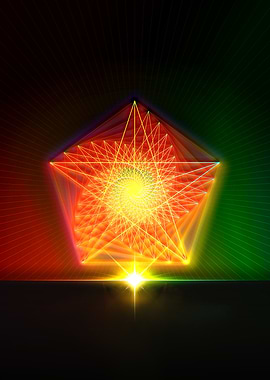 Neon Geometric Glyph Rune