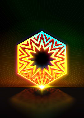 Neon Glyph Mandala Rune