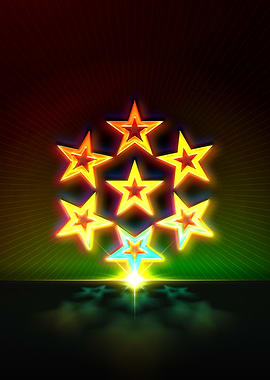 Neon Sacred Geometry Glyph