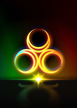 Neon Geometric Glyph Rune