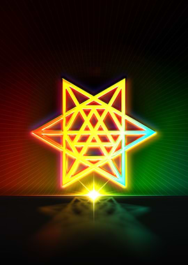 Neon Glyph Mandala Rune