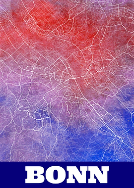 Bonn Germany City Map