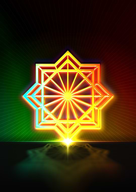 Neon Geometric Glyph Sigil