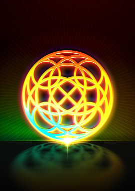 Neon Geometric Glyph Rune