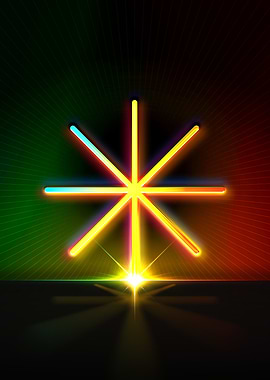 Neon Glyph Mandala Rune