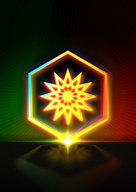 Rainbow Neon Magic Seal