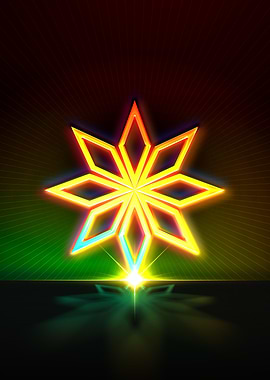 Neon Glyph Mandala Rune