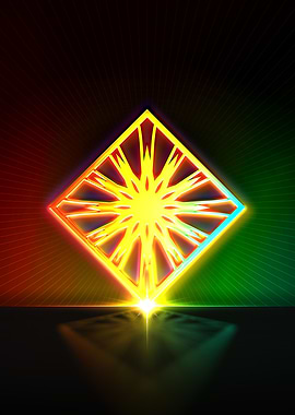 Neon Glyph Mandala Rune