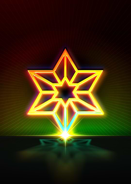 Neon Geometric Glyph Sigil