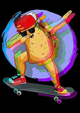 Funny Dabbing Skater