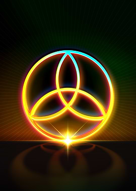 Neon Geometric Glyph Sigil