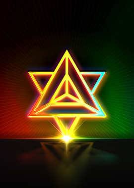 Neon Geometric Glyph Sigil