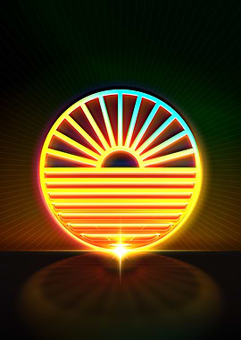 Neon Geometric Glyph Sigil