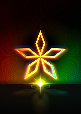 Neon Glyph Mandala Rune