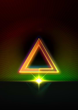 Neon Geometric Glyph Rune