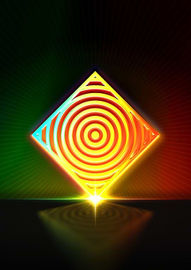 Neon Glyph Mandala Rune