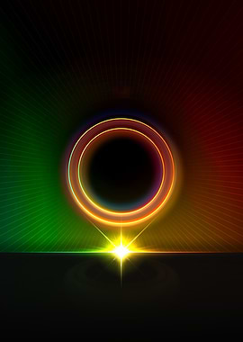 Neon Geometric Glyph Rune