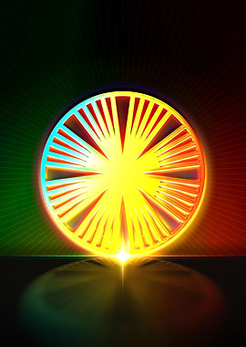 Neon Geometric Glyph Rune