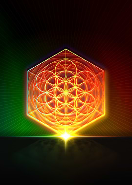 Neon Geometric Glyph Rune