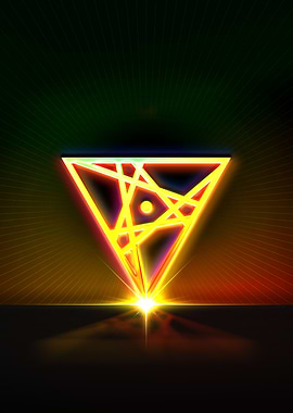 Neon Glyph Mandala Rune