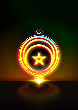 Neon Glyph Mandala Rune