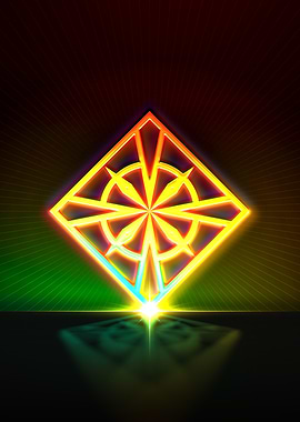 Neon Glyph Mandala Rune