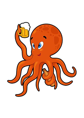 Octopus Beer Beer glass