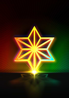 Neon Geometric Glyph Sigil