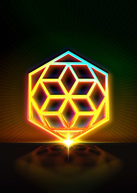 Neon Geometric Glyph Sigil