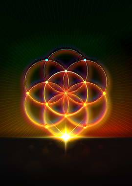 Neon Glyph Mandala Rune