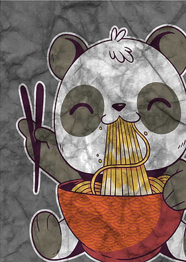 Cute Anime Bear Ramen