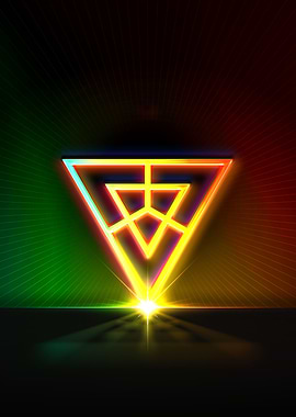 Neon Glyph Mandala Rune