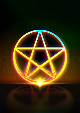 Neon Geometric Glyph Sigil